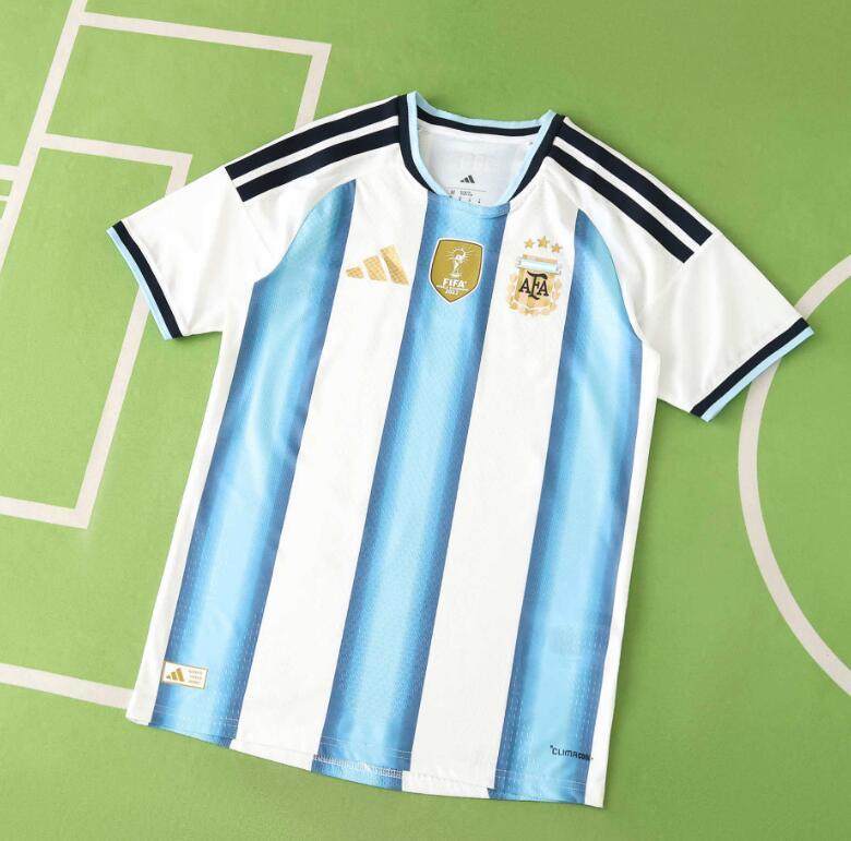 2026 World cup Argentina Home top thai best quality soccer Jersey Player version 001