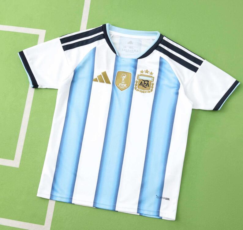 2026 World cup Argentina Home top thai best quality soccer Jersey kids kits sets
