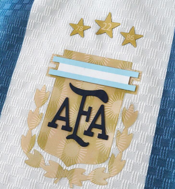 2026 World cup Argentina Home top thai best quality soccer Jersey Player version 001
