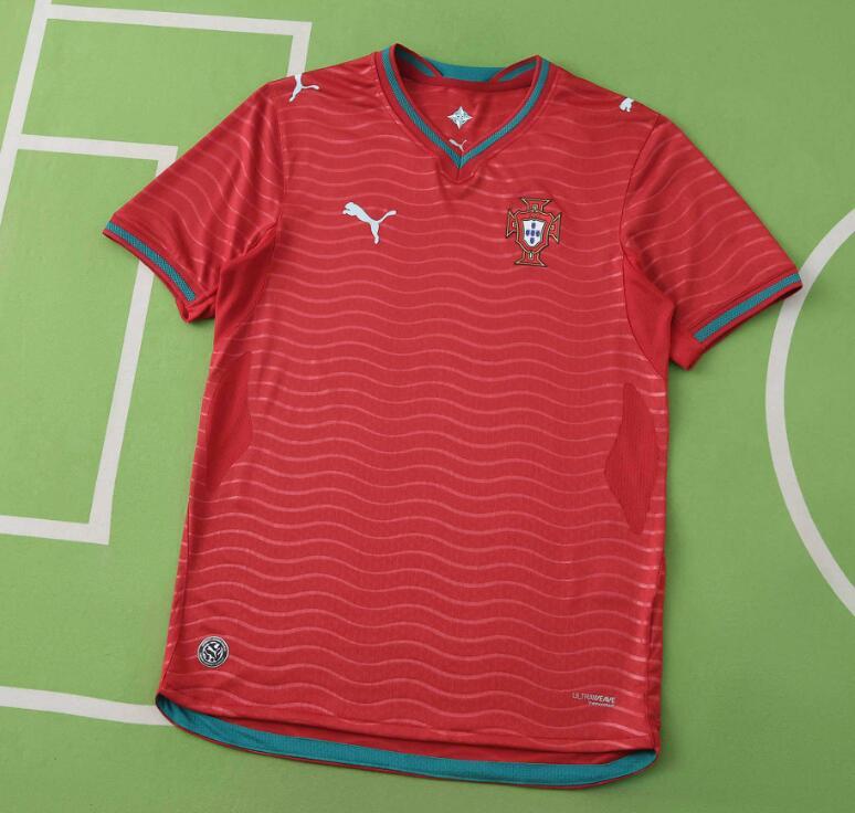 2026 World cup Portugal Home top thai best quality soccer Jersey Player version 002