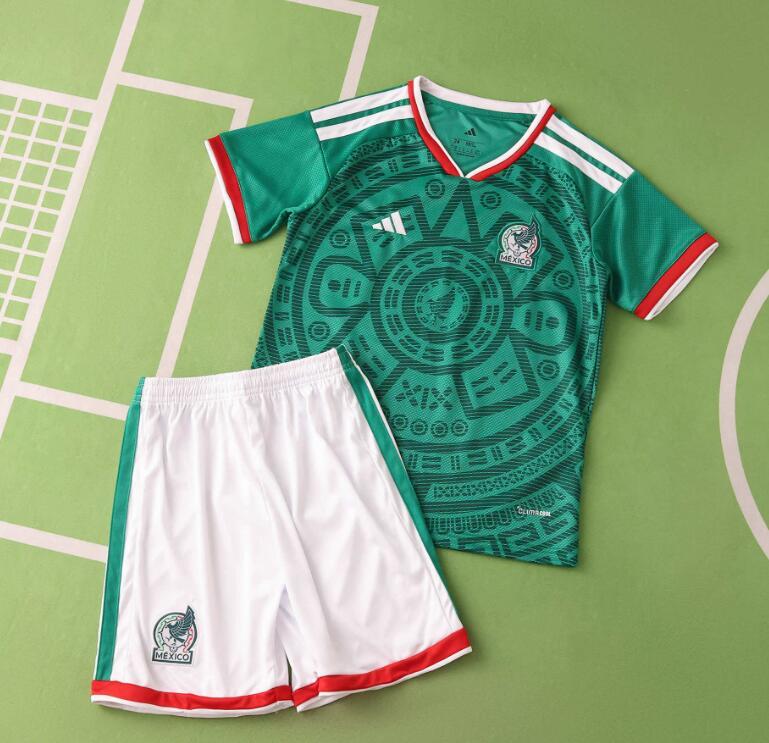 2026 World cup Mexico Home top thai best quality soccer Jersey kids kits sets
