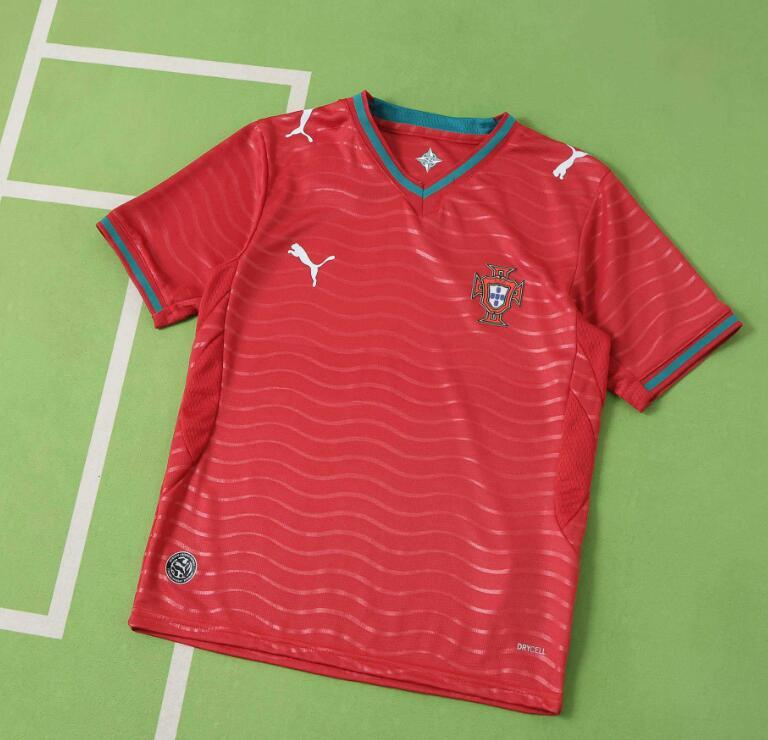2026 World cup Portugal Home top thai best quality soccer Jersey kids kits sets
