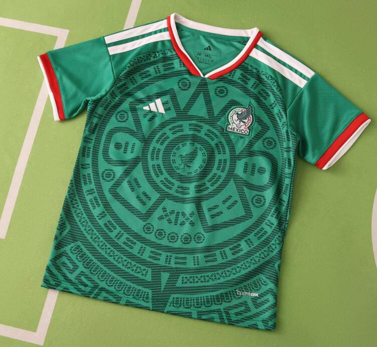 2026 World cup Mexico Home top thai best quality soccer Jersey kids kits sets