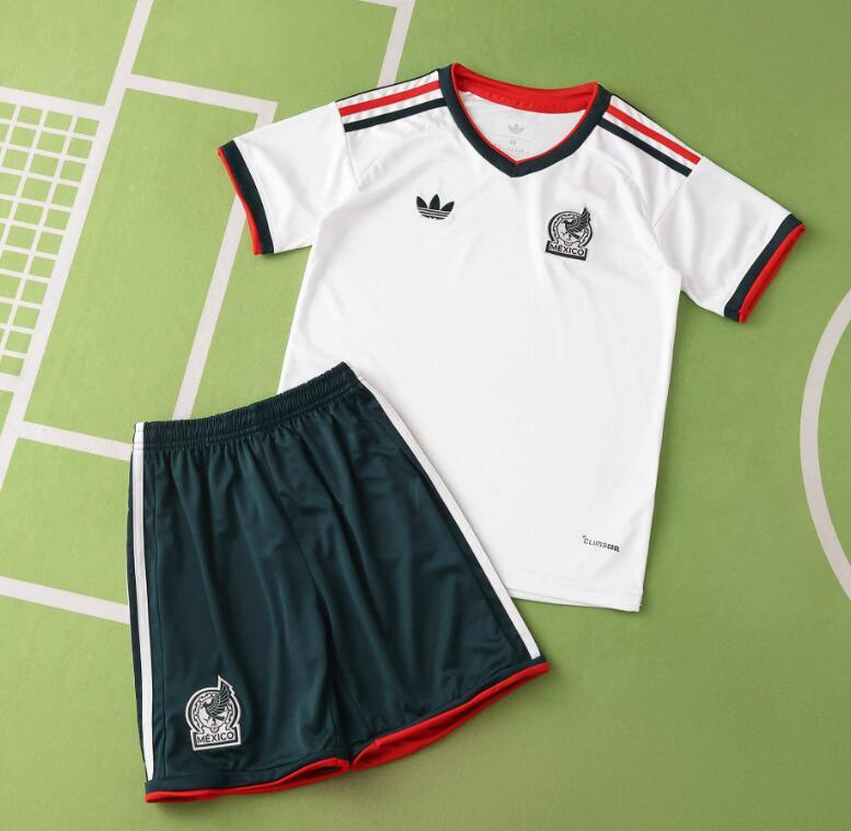 2026 World cup Mexico Away top thai best quality soccer Jersey kids kits sets