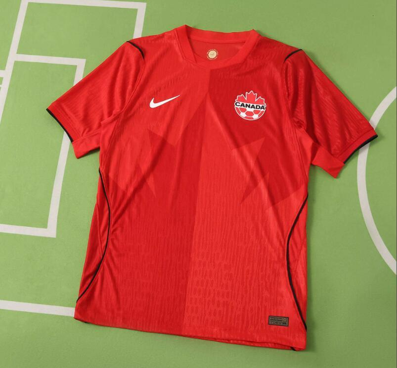 2026 World cup Canada Home top thai best quality soccer Jersey Player version 001
