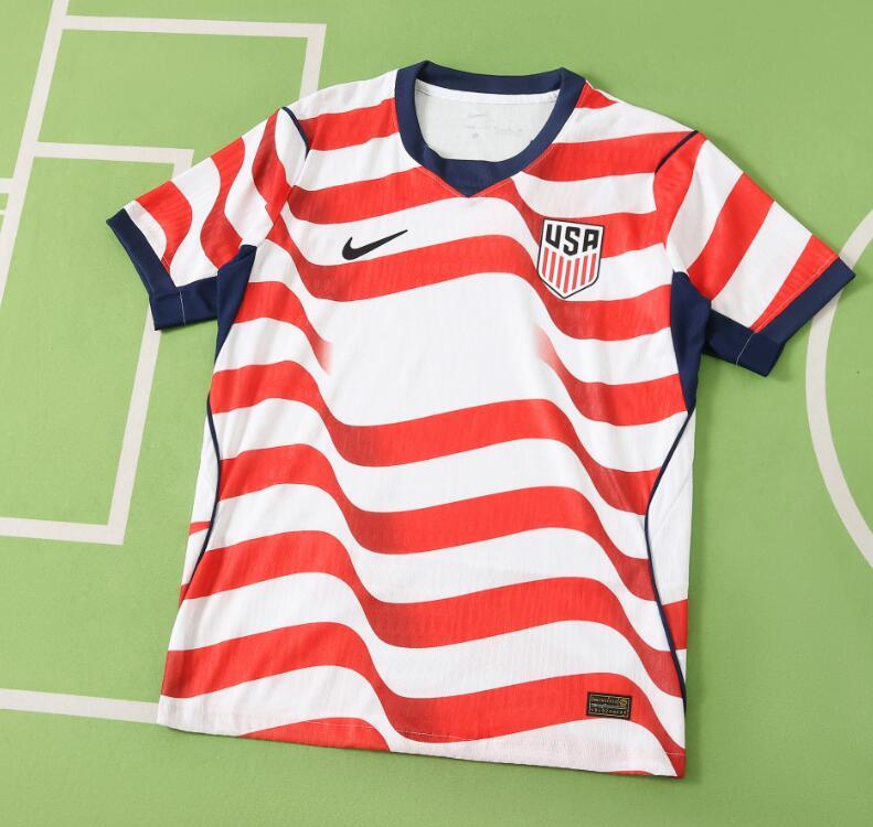 2026 World cup USA  United StatesHome top thai best quality soccer Jersey Player version 004