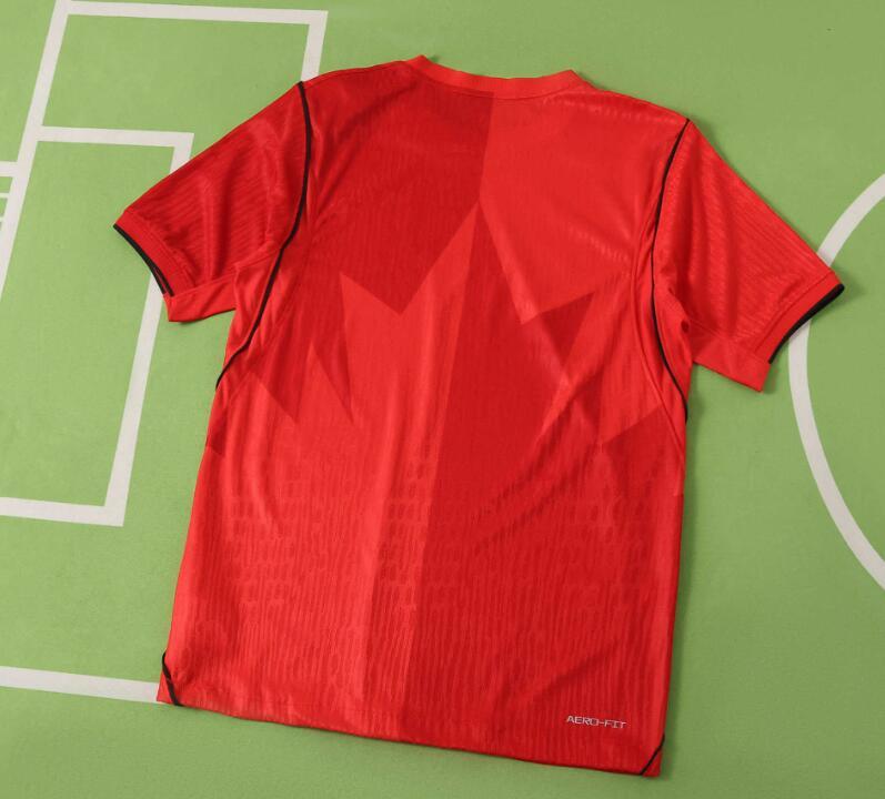 2026 World cup Canada Home top thai best quality soccer Jersey Player version 001
