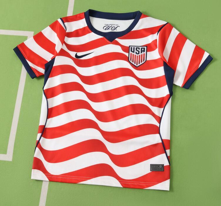 2026 World cup USA United States Home top thai best quality soccer Jersey kids kits sets