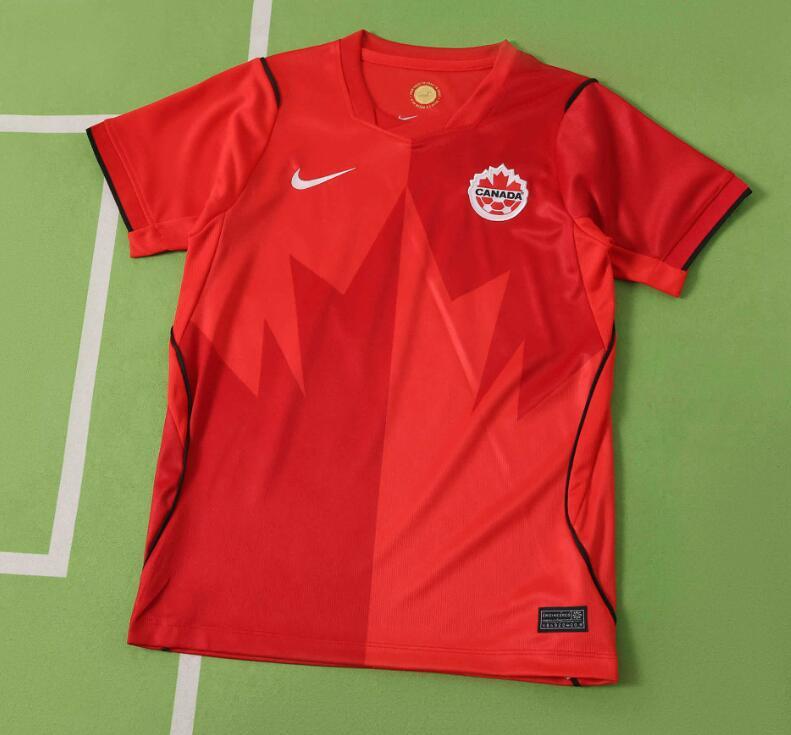 2026 World cup Canada Home top thai best quality soccer Jersey kids kits sets