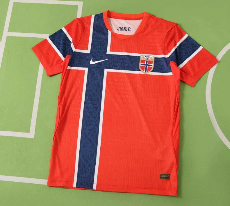 2026 World cup Norway Home top thai best quality soccer Jersey Player version 001