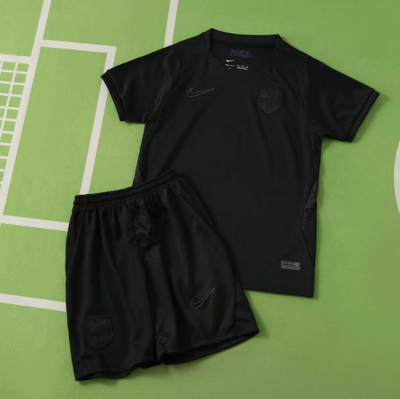 2026 World cup Norway Away top thai best quality soccer Jersey kids kits sets