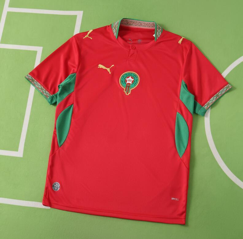 2026 World cup Morocco Home top thai best  quality soccer Jersey  fan version