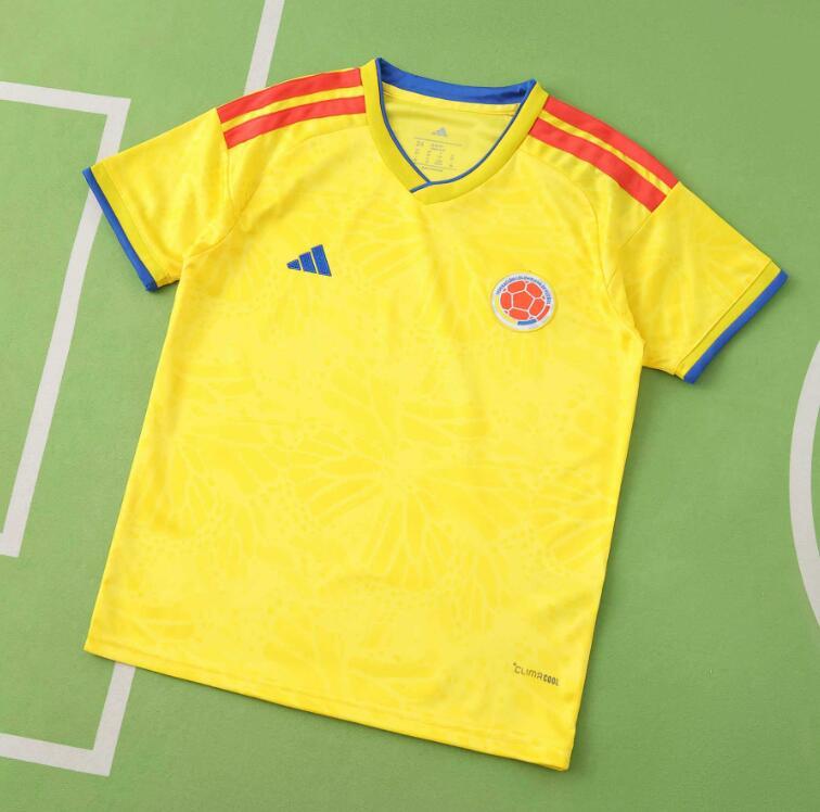 2026 World cup Colombia Home top thai best quality soccer Jersey kids kits sets