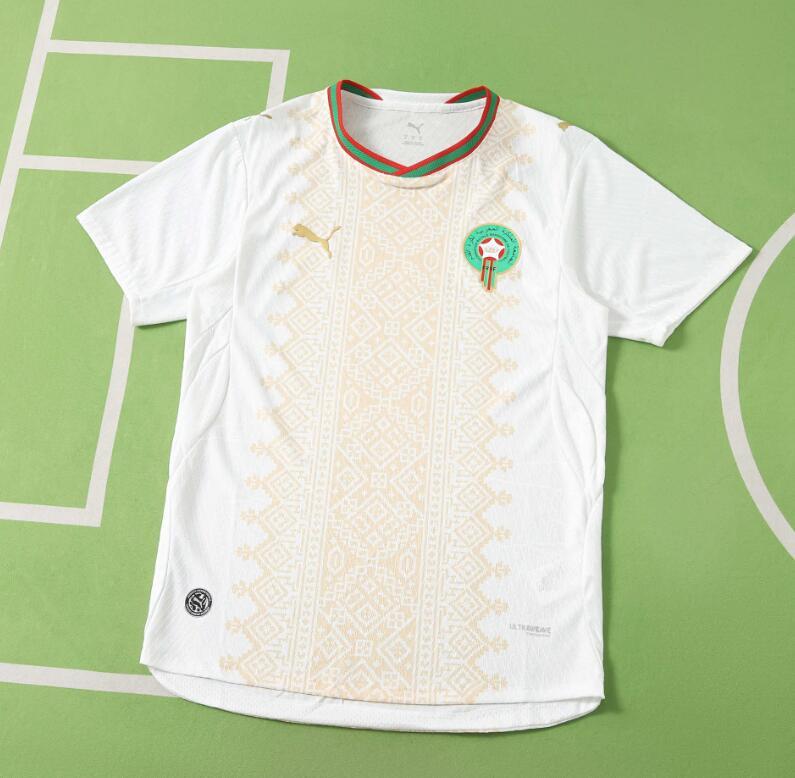 2026 World cup Morocco  Away top thai best quality soccer Jersey Player version 002