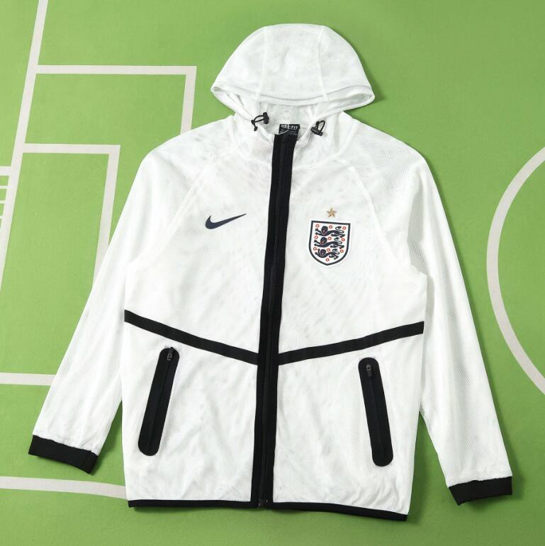 2026 World cup England white jacket hoodile