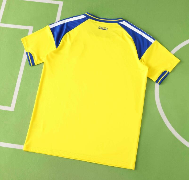 2026 World cup Sweden Home top thai best  quality soccer Jersey  fan version