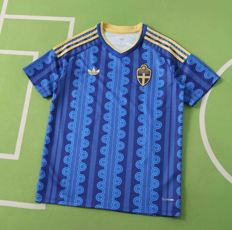 2026 World cup Sweden Away top thai best  quality soccer Jersey  fan version