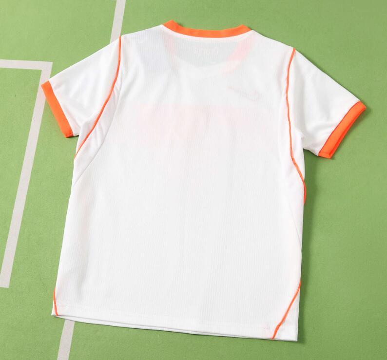 2026 World cup Netherlands Away top thai best quality soccer Jersey kids kits sets