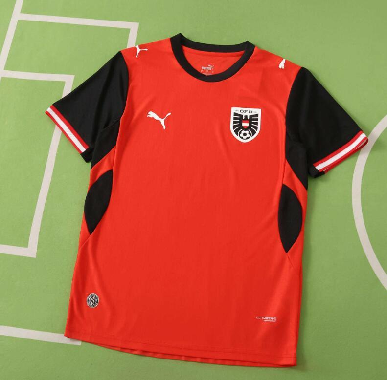 2026 World cup Austria Home top thai best quality soccer Jersey Player version 001