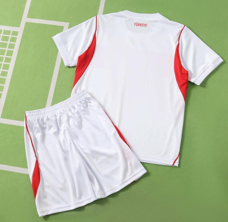 2026 World cup Turkey Home top thai best quality soccer Jersey kids kits sets