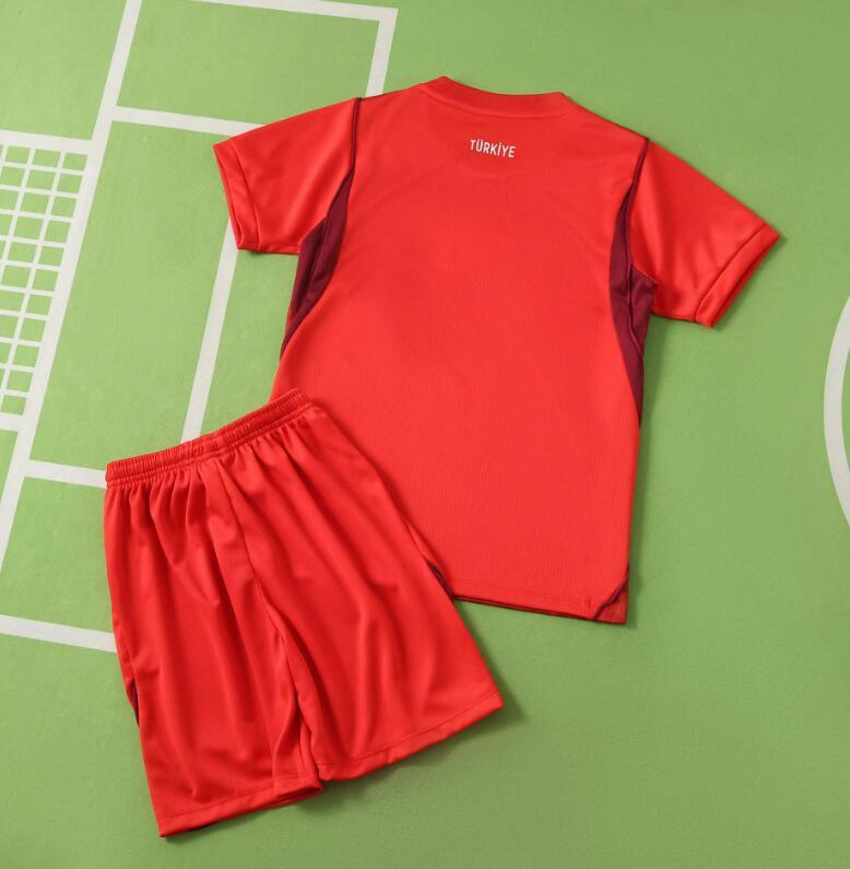 2026 World cup Turkey Away top thai best quality soccer Jersey kids kits sets