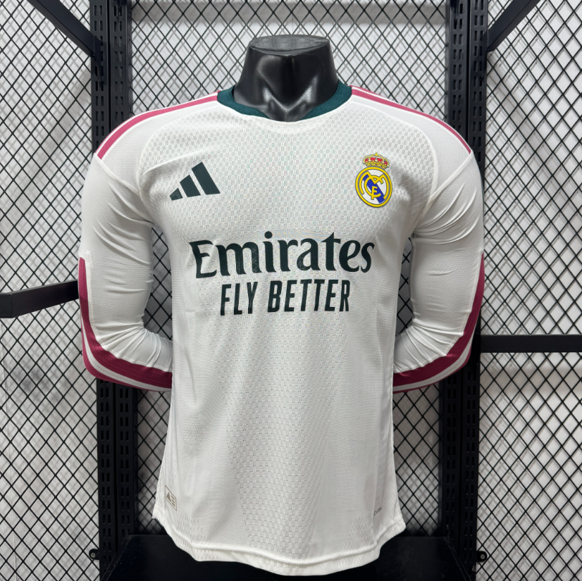 2026 2027 Real Madrid  Home  Jersey Player Version  Long sleeves