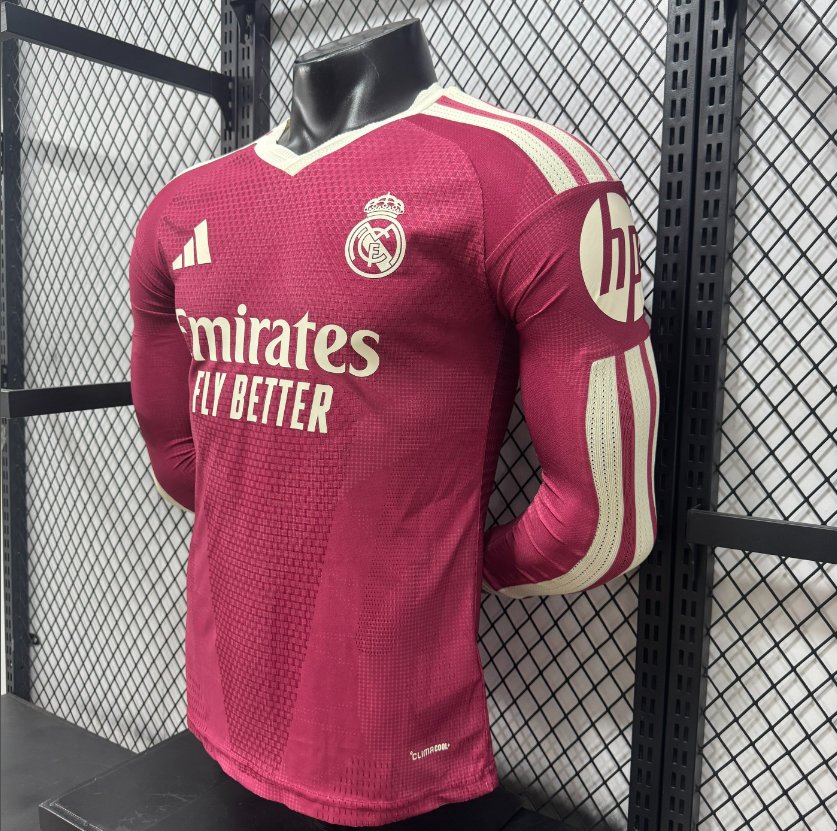 2026 2027 Real Madrid   Away Jersey Player Version  Long sleeves