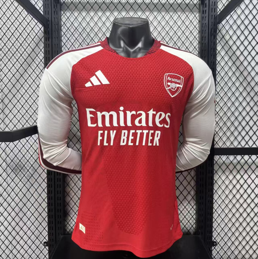 2026 2027 Arsenal  Home Jersey Player Version  Long sleeves