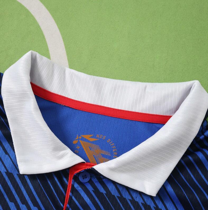 2026 World cup France Home long  top thai best quality soccer Jersey Player version 001