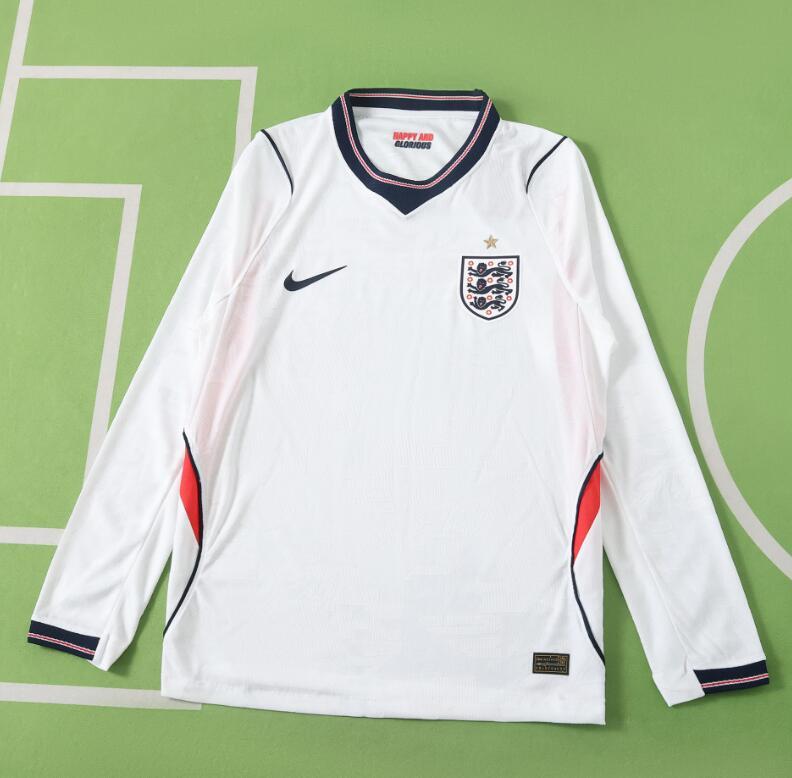 2026 World cup England home long soccer jersey Player version 001