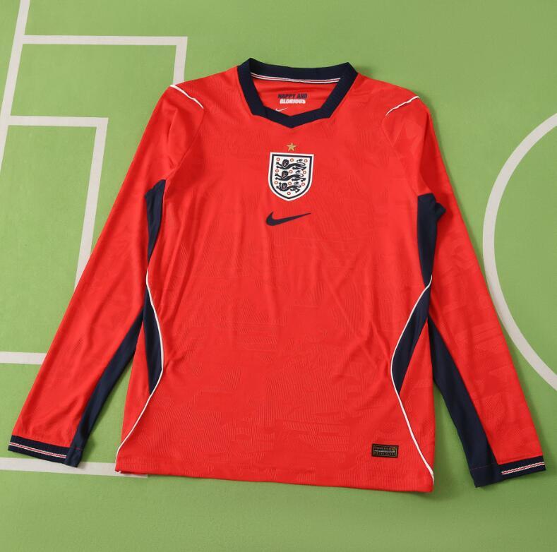 2026 World cup England away long soccer jersey Player version 001
