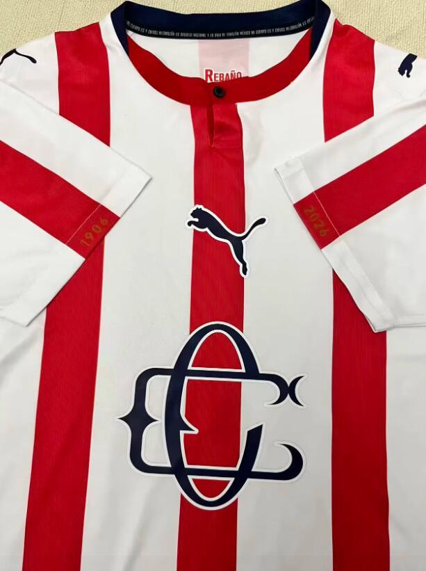 2026 2027  Chivas Guadalajara 120th  Jersey fan version