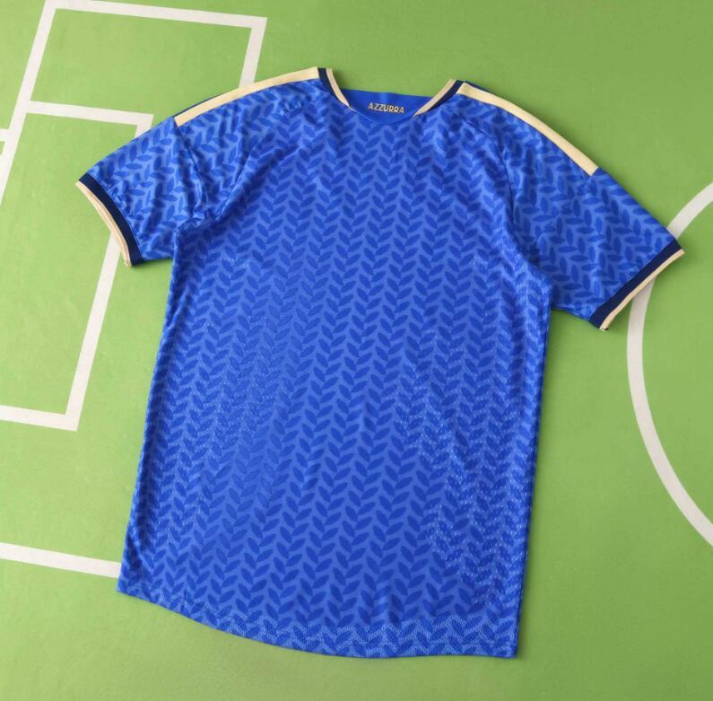 2026 World cup Italy Home top thai best quality soccer Jersey Player version 001