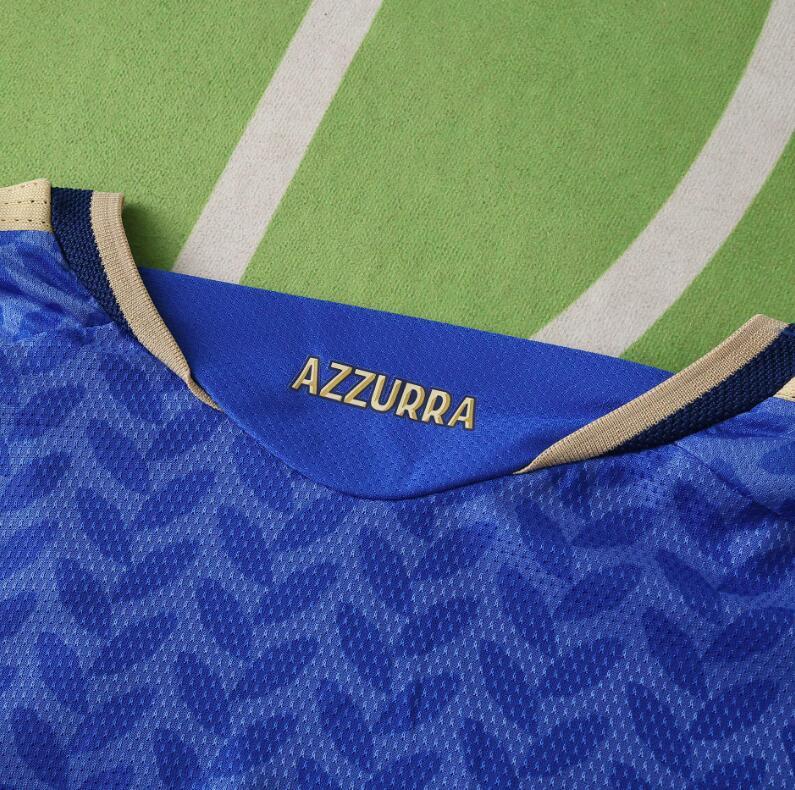 2026 World cup Italy Home top thai best quality soccer Jersey Player version 001