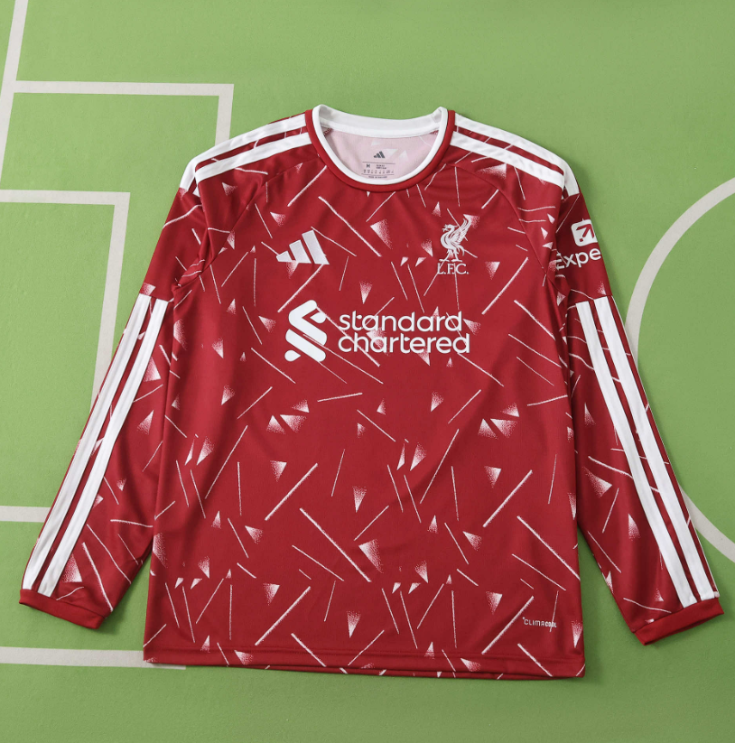 2026 2027  Liverpool  Home  Jersey fan version long sleeves