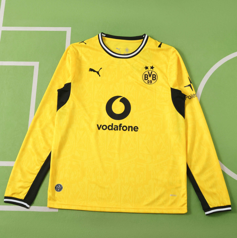 2026 2027 Borussia Dortmund Home fan version long sleeves Jersey