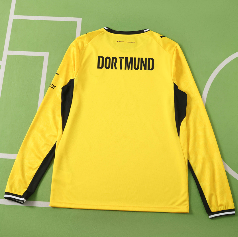 2026 2027 Borussia Dortmund Home fan version long sleeves Jersey