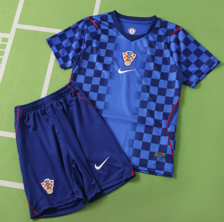 2026 World cup Croatia  Away soccer Jersey kids kits sets