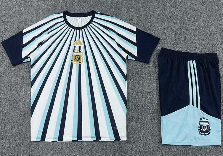 2026 World cup Argentina adult  kids  tracksuit  training suit  short  sleeves