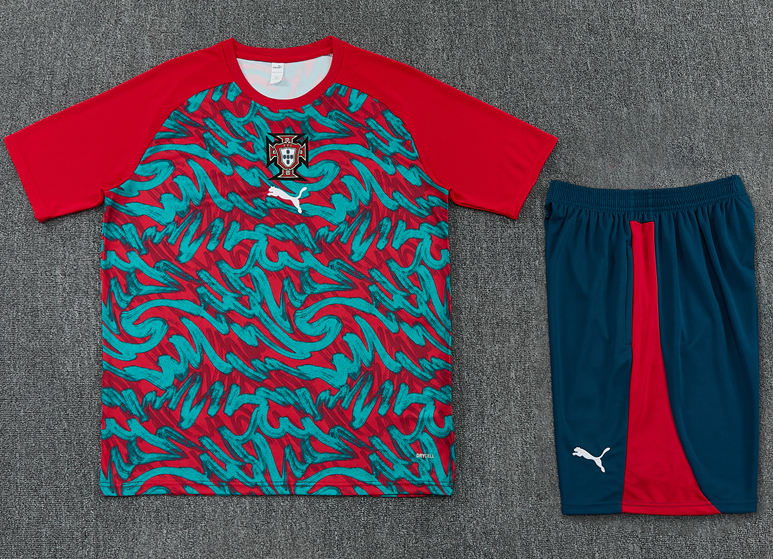 2026 World cup Portugal adult  kids  tracksuit  training suit  short  sleeves