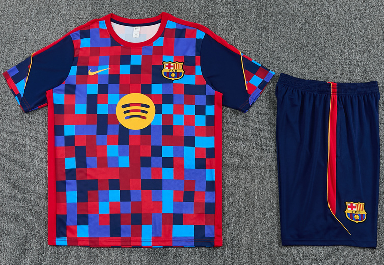 2026 2027 Barcelona  adult  kids  tracksuit  training suit  short  sleeves
