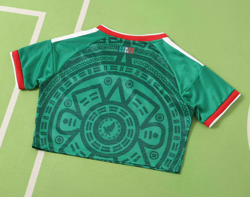 2026 World cup Mexico home  women Cropped Jersey