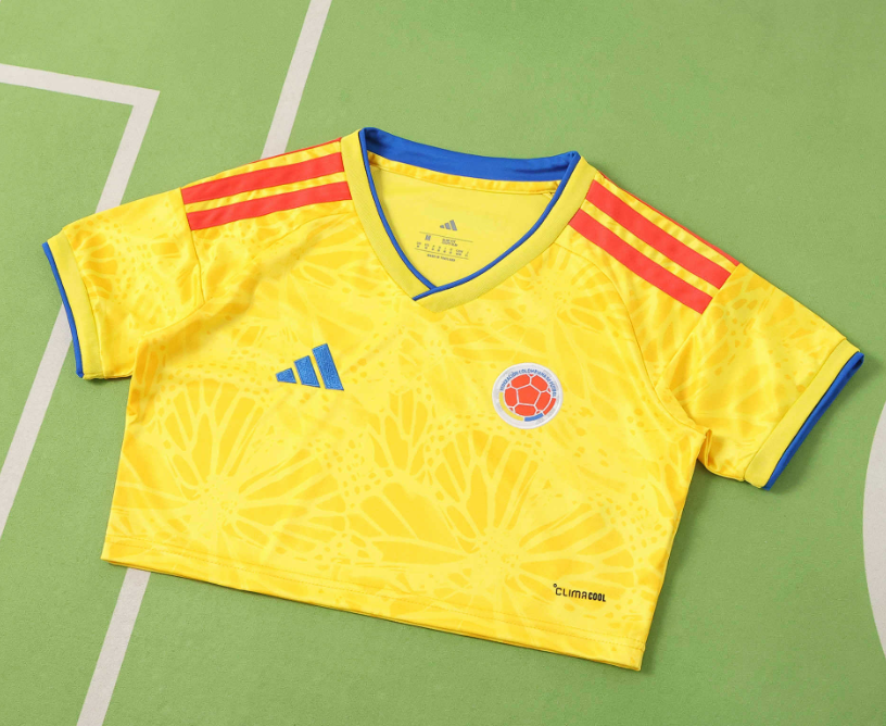 2026 World cup Colombia home  women Cropped Jersey