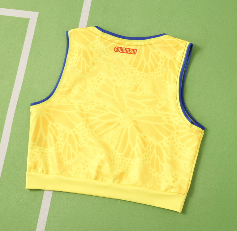 2026 World cup Colombia home  women Cropped Jersey VEST