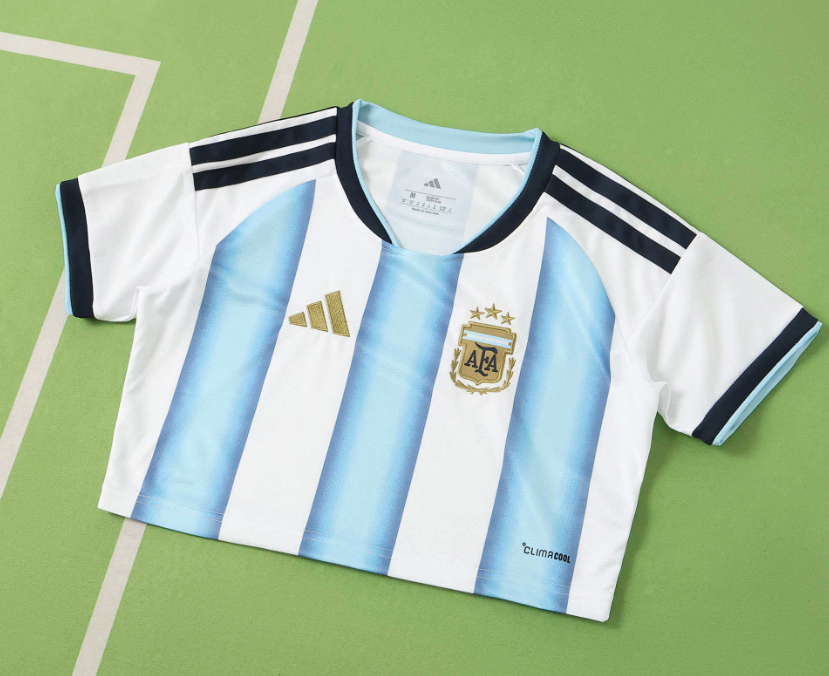 2026 World cup Argentina home  women Cropped Jersey
