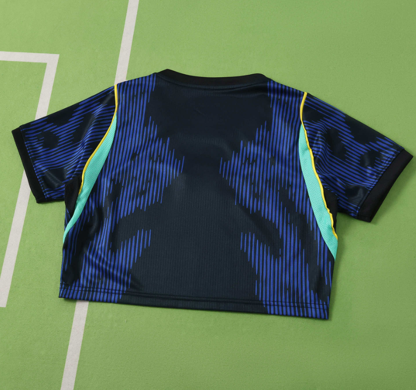 2026 World cup Brazil Away women Cropped Jersey