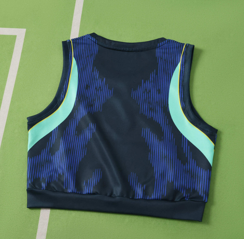 2026 World cup Brazil away  women Cropped Jersey VEST