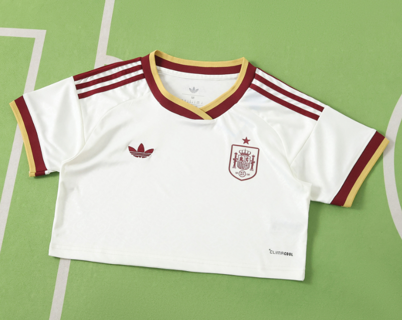 2026 World cup Spain Away women Cropped Jersey
