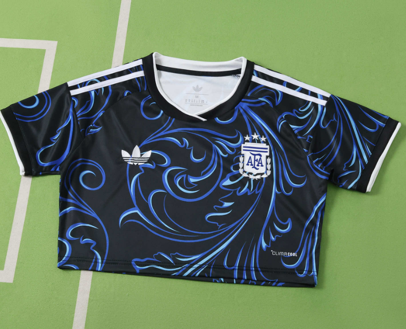 2026 World cup Argentina Away women Cropped Jersey