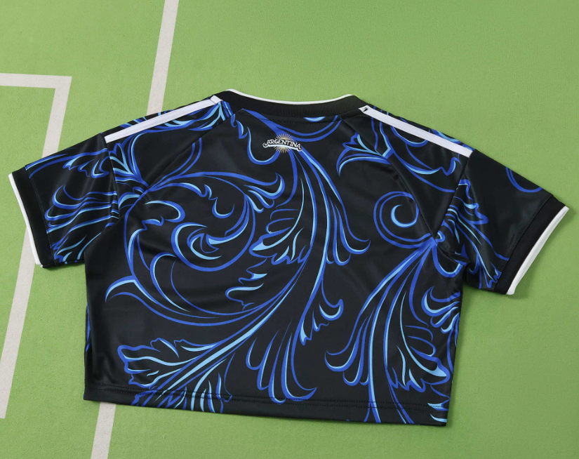 2026 World cup Argentina Away women Cropped Jersey